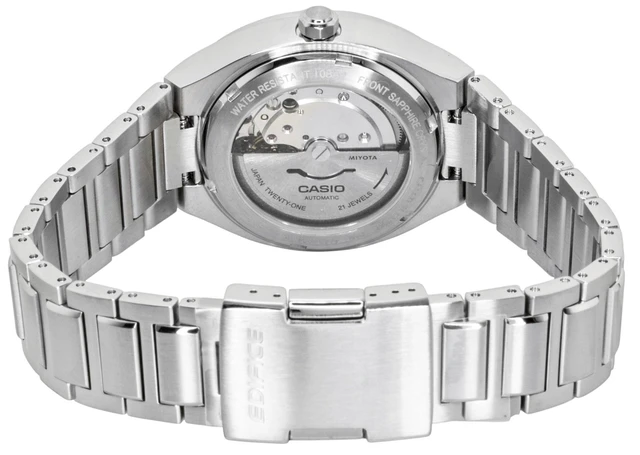 Alt view image 4 of 4 - Casio Edifice Analog Stainless Steel Forged Carbon Black Dial Automatic EFK-200CD-1A 100M Men's Watch