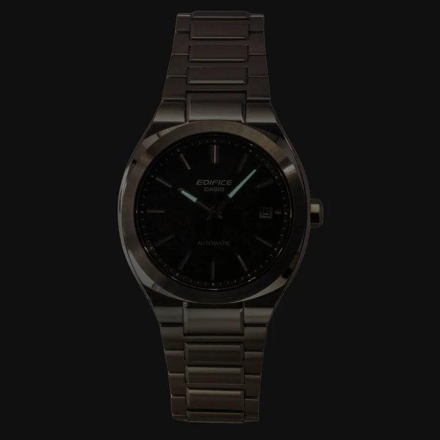 Alt view image 2 of 4 - Casio Edifice Analog Stainless Steel Forged Carbon Black Dial Automatic EFK-200CD-1A 100M Men's Watch
