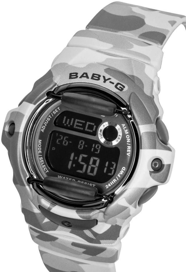 Alt view image 3 of 4 - Casio Baby-G Digital Resin Strap Quartz BG-169CMB-8 200M Women's Watch