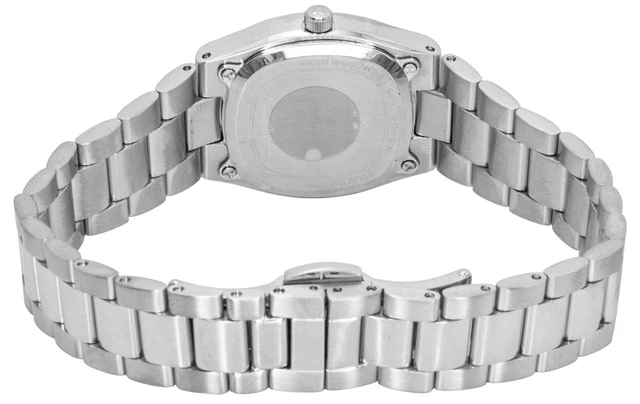 Alt view image 3 of 3 - Bulova Super Seville Stainless Steel Red Mother Of Pearl Dial Quartz 96L354 Women's Watch