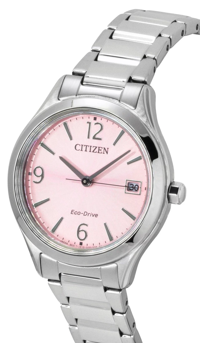 Alt view image 2 of 3 - Citizen Eco-Drive Stainless Steel Pink Dial FE6121-67X Women's Watch