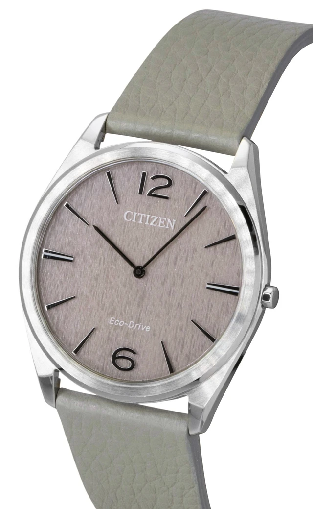 Alt view image 2 of 3 - Citizen Eco-Drive Ultra-Slim Analog Leather Strap Pink Dial AR3120-41X Unisex Watch