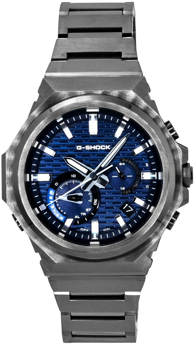 Main image of Casio G-Shock Smartphone Link Analog Stainless Steel Blue Dial Solar GST-B1000BD-2A 200M Men's Watch