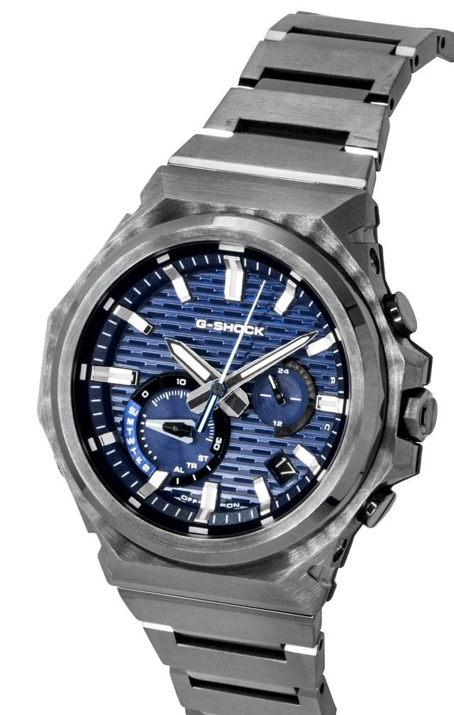 Alt view image 5 of 5 - Casio G-Shock Smartphone Link Analog Stainless Steel Blue Dial Solar GST-B1000BD-2A 200M Men's Watch