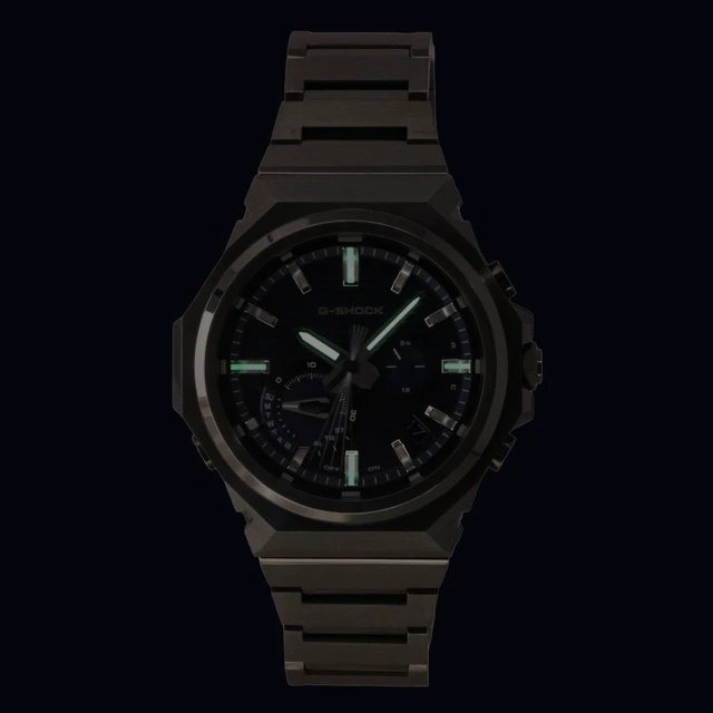 Alt view image 2 of 5 - Casio G-Shock Smartphone Link Analog Stainless Steel Blue Dial Solar GST-B1000BD-2A 200M Men's Watch