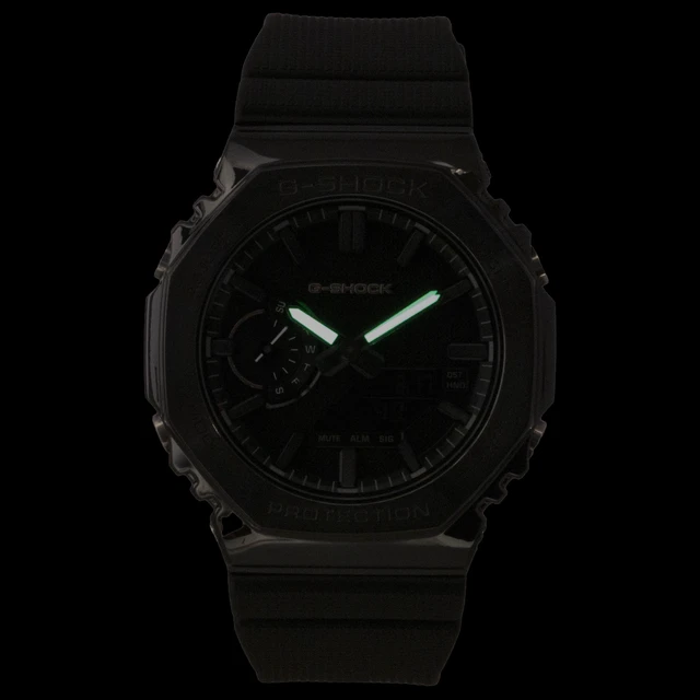 Alt view image 2 of 5 - Casio G-Shock Analog Digital Bio-Based Resin Strap Black Dial Quartz GM-2100LXB-1A 200M Men's Watch