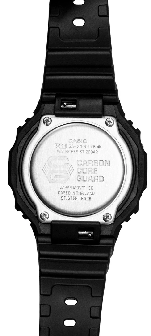 Alt view image 5 of 5 - Casio G-Shock Analog Digital Bio-Based Resin Strap Black Dial Quartz GA-2100LXB-1A 200M Men's Watch