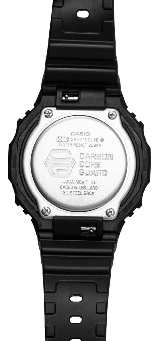 Alt view image 5 of 5 - Casio G-Shock Analog Digital Bio-Based Resin Strap Black Dial Quartz GA-2100LXB-1A9 200M Men's Watch