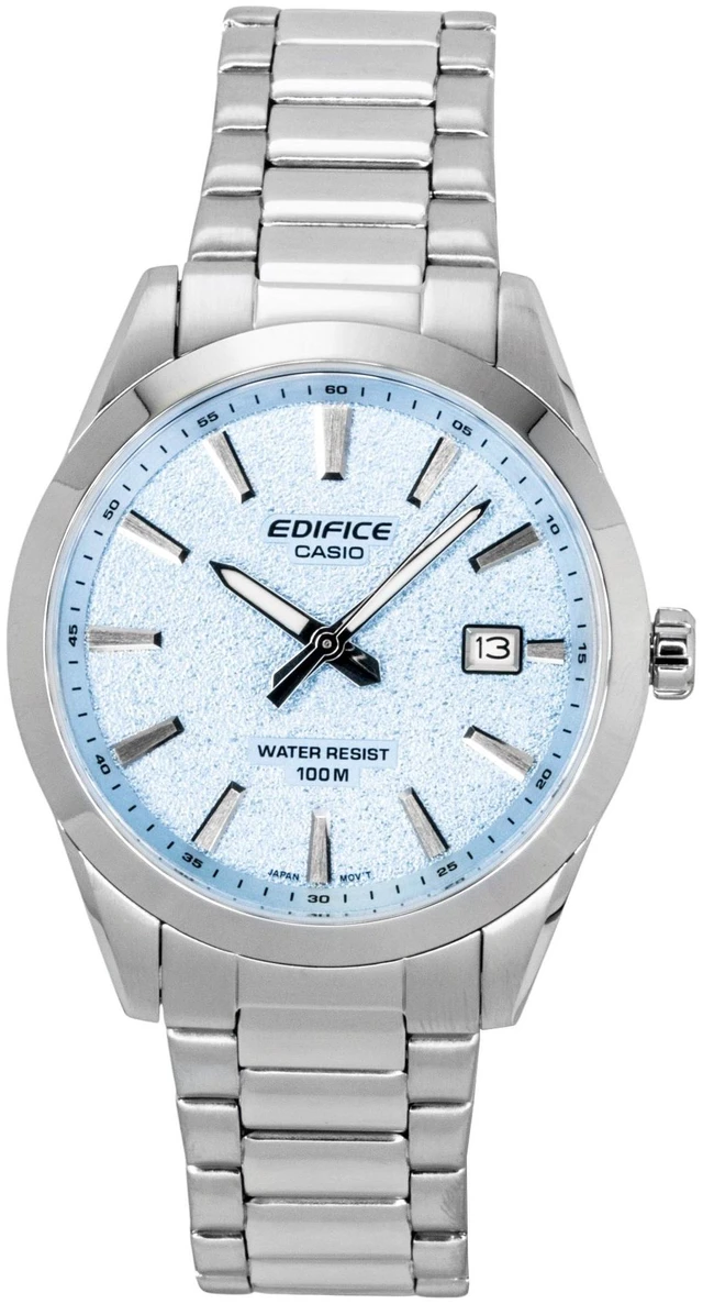Main image of Casio Edifice Analog Stainless Steel Light Blue Dial Quartz EFV-160D-2BV 100M Men's Watch