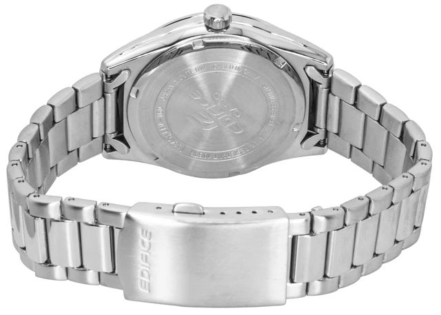 Alt view image 4 of 4 - Casio Edifice Analog Stainless Steel Light Blue Dial Quartz EFV-160D-2BV 100M Men's Watch