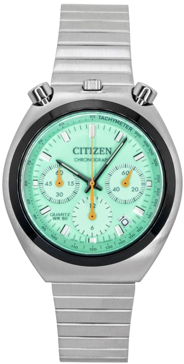 Main image of Citizen Tsuno Bullhead Chronograph Stainless Steel Green Dial Quartz AN3660-73X Men's Watch