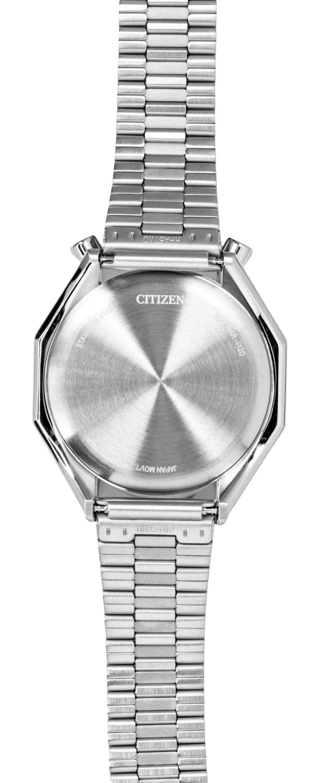Alt view image 4 of 4 - Citizen Bullhead Chronograph Stainless Steel Orange Dial Quartz AN3700-89Z Men's Watch