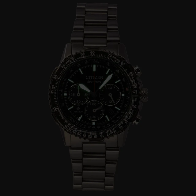 Alt view image 2 of 4 - Citizen Promaster Sky Chronograph Stainless Steel Black Dial Eco-Drive CA4664-60E 200M Men's Watch