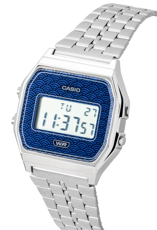 Alt view image 3 of 5 - Casio Digital Stainless Steel Quartz A159WEVJ-2 Unisex Watch