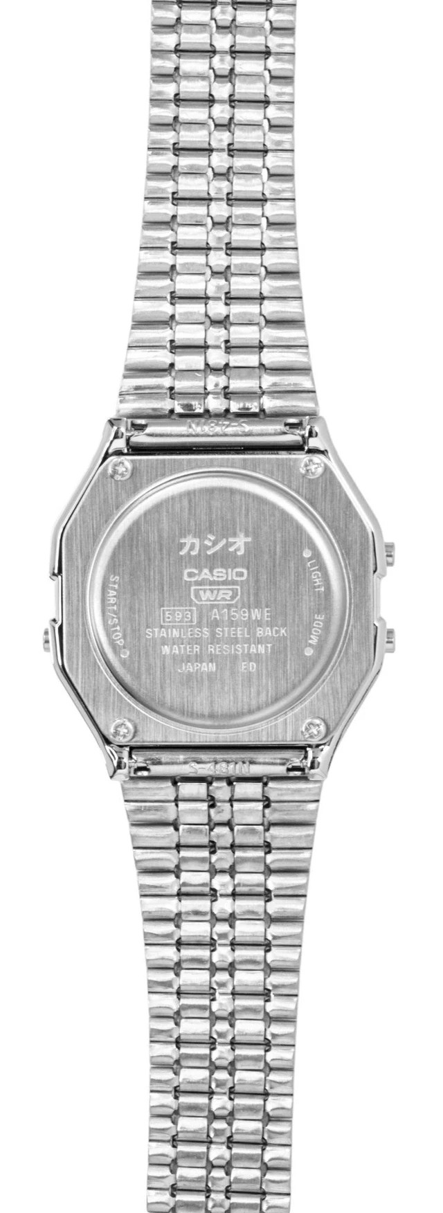 Alt view image 4 of 5 - Casio Digital Stainless Steel Quartz A159WEVJ-2 Unisex Watch
