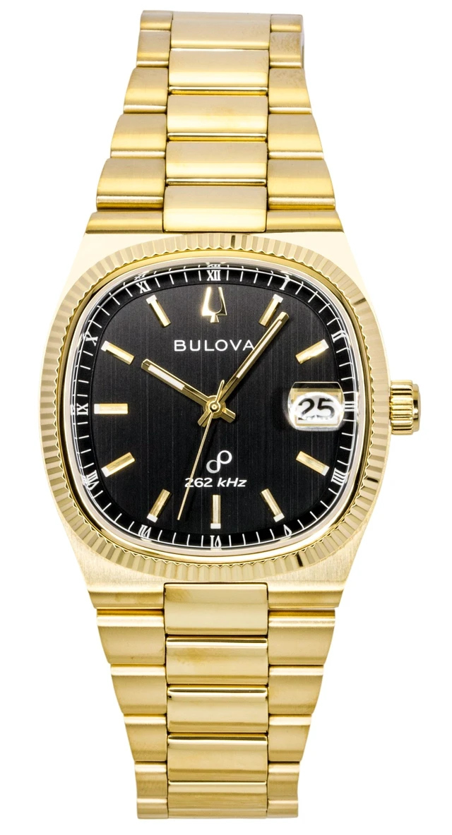 Alt view image 5 of 7 - Bulova Super Seville Stainless Steel Black Dial Quartz 97B246 Men's Watch