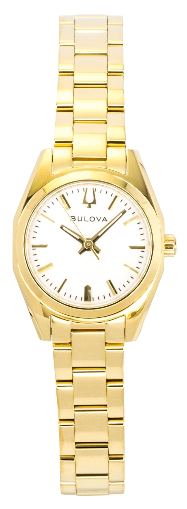 Alt view image 5 of 7 - Bulova Surveyor Gold Tone Stainless Steel White Dial Quartz 97L190 Women's Watch