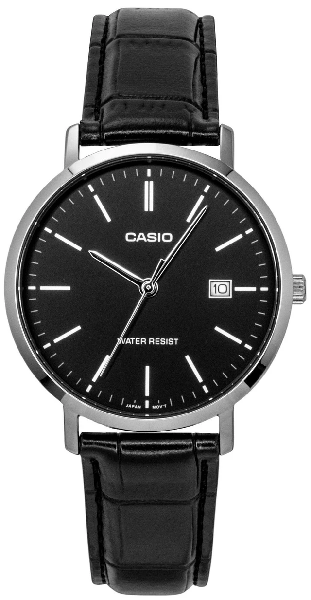 Alt view image 4 of 6 - Casio Analog Leather Strap Black Dial Quartz MTP-VT05L-1E Men's Watch