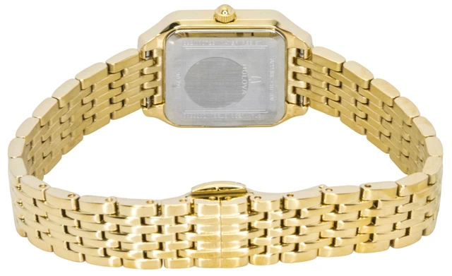 Alt view image 6 of 6 - Bulova Sutton Square Gold Tone Stainless Steel Gold Dial Quartz 97L191 Women's Watch