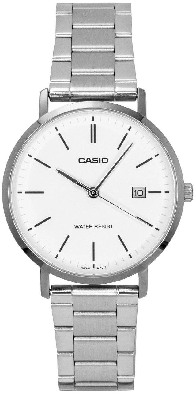 Alt view image 4 of 6 - Casio Analog Stainless Steel White Dial Quartz MTP-VT05D-7E Men's Watch