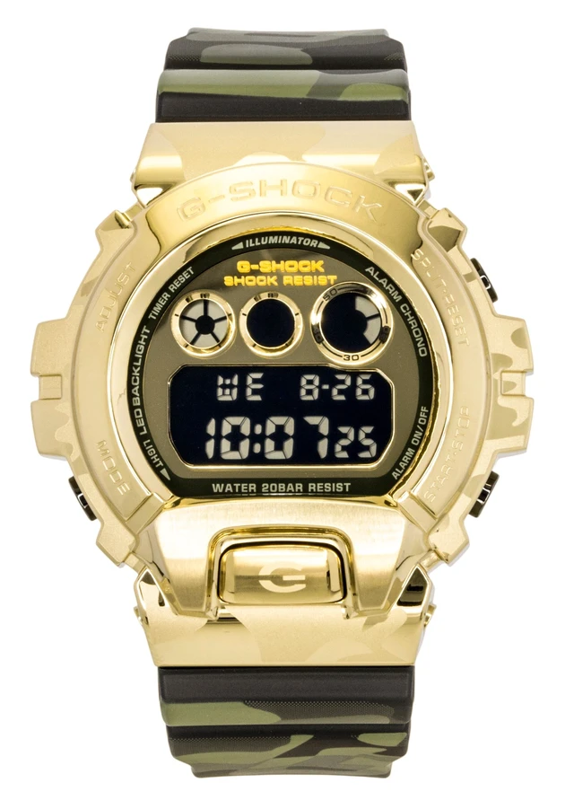 Alt view image 5 of 7 - Casio G-Shock Digital Resin Strap Quartz GM-6900CMG-3 200M Men's Watch