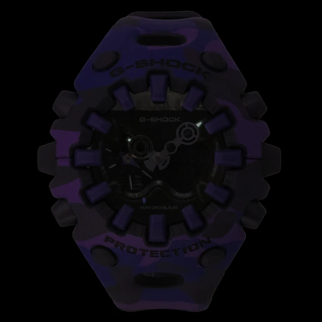 Alt view image 7 of 7 - Casio G-Shock Analog Digital Resin Strap Black Dial Quartz GA-V01CMG-6A 200M Men's Watch