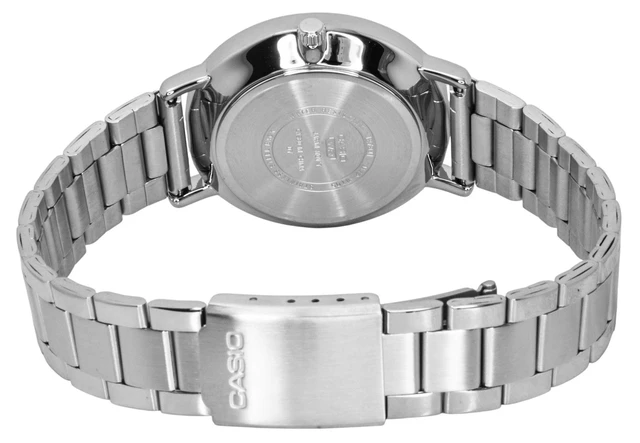 Alt view image 6 of 6 - Casio Analog Stainless Steel Black Dial Quartz MTP-VT05D-1E Men's Watch