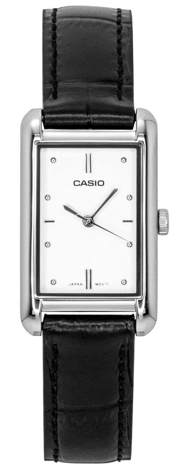 Alt view image 4 of 6 - Casio Analog Leather Strap Silver Dial Quartz LTP-B171L-7A1 Women's Watch