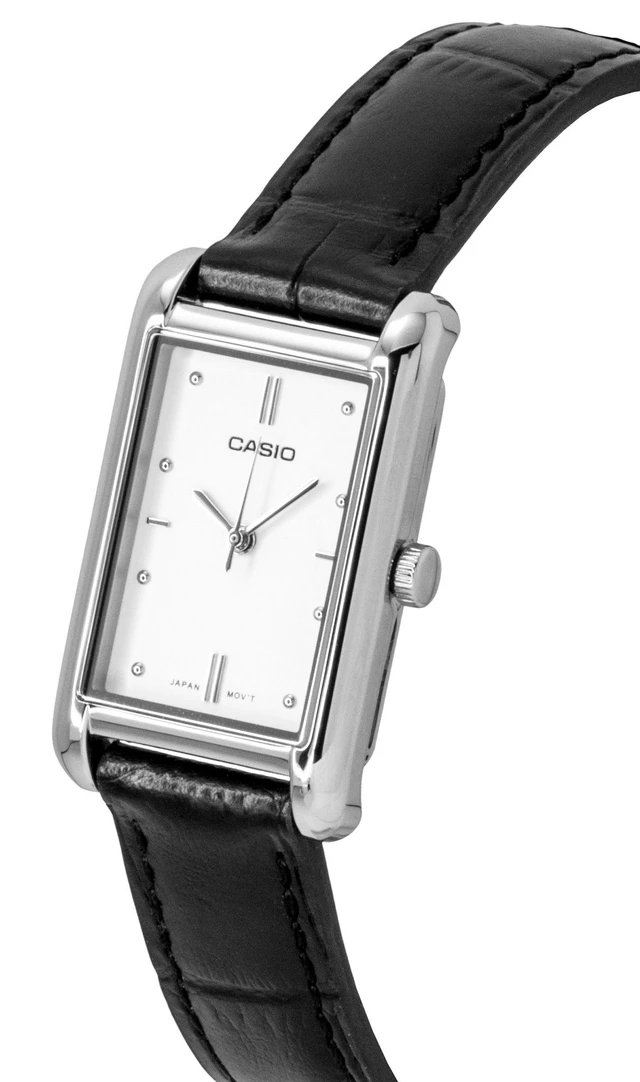 Alt view image 5 of 6 - Casio Analog Leather Strap Silver Dial Quartz LTP-B171L-7A1 Women's Watch