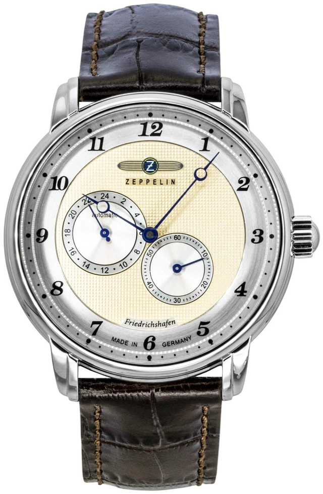 Main image of Zeppelin Friedrichshafen Leather Strap Champagne Dial Automatic 85685 Men's Watch