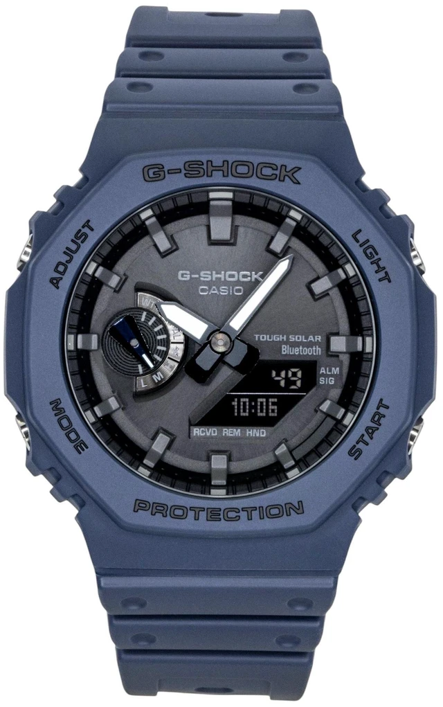 Main image of Casio G-Shock Smartphone Link Analog Digital Resin Strap Black Dial Solar GA-B2100-2A 200M Men's Watch