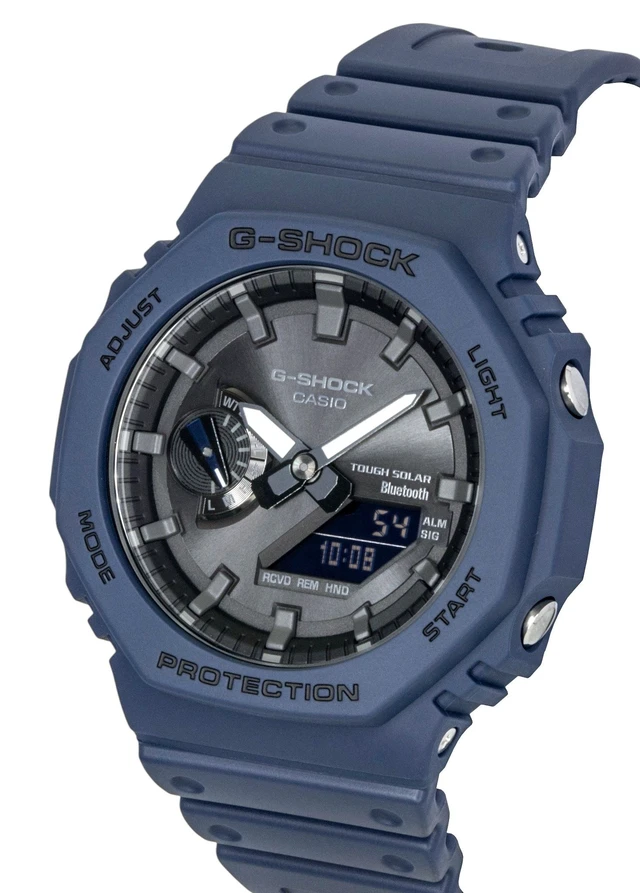Alt view image 4 of 5 - Casio G-Shock Smartphone Link Analog Digital Resin Strap Black Dial Solar GA-B2100-2A 200M Men's Watch