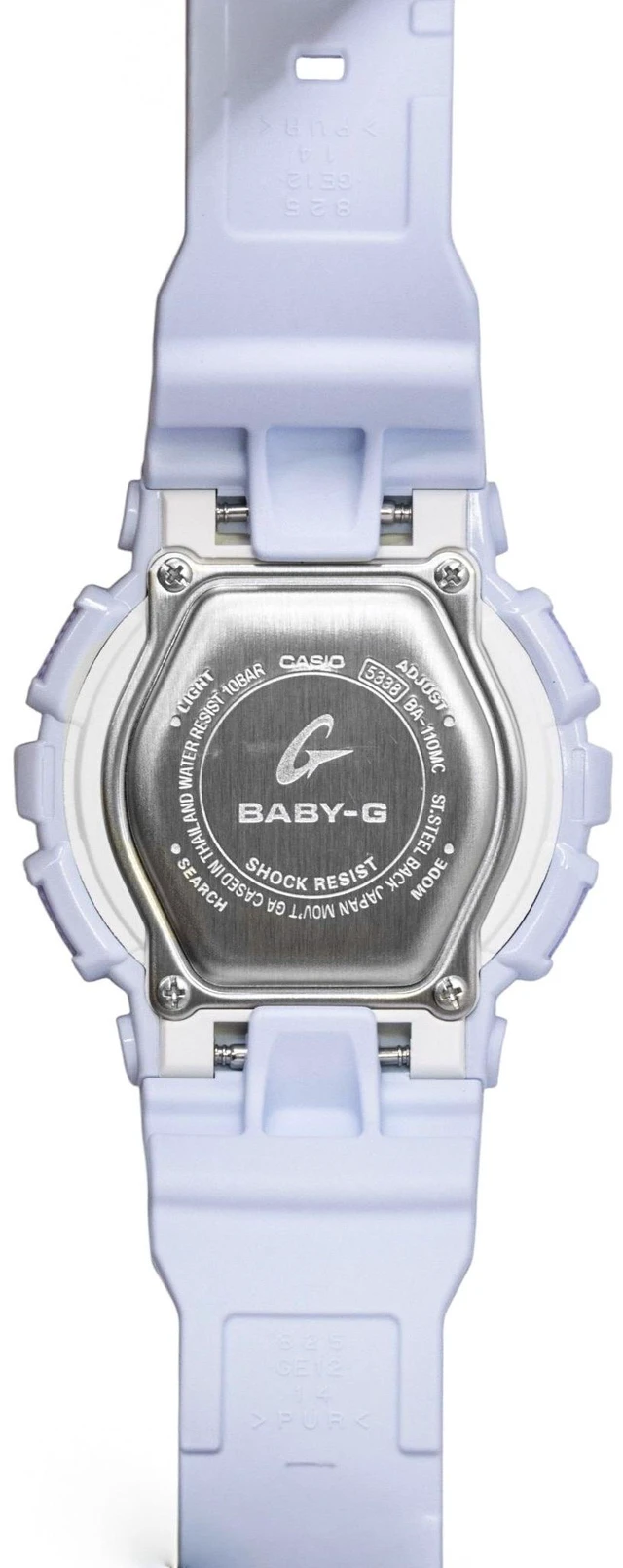 Alt view image 5 of 5 - Casio Baby-G Analog Digital Resin Strap White Dial Quartz BA-110MC-7A 100M Women's Watch
