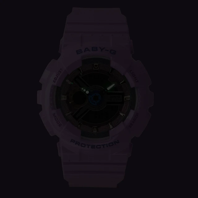 Alt view image 2 of 5 - Casio Baby-G Analog Digital Resin Strap Purple Dial Quartz BA-110MC-6A 100M Women's Watch