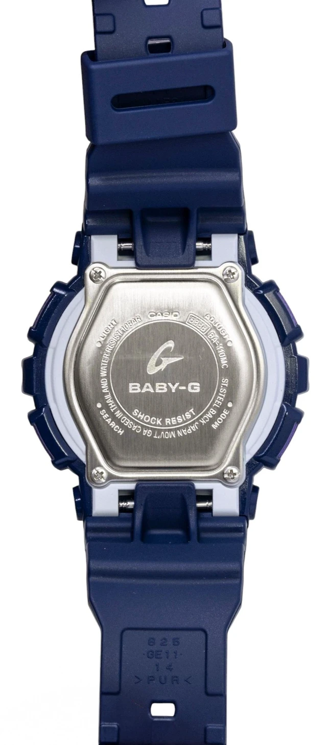 Alt view image 5 of 5 - Casio Baby-G Analog Digital Resin Strap Blue Dial Quartz BA-110MC-2A 100M Women's Watch