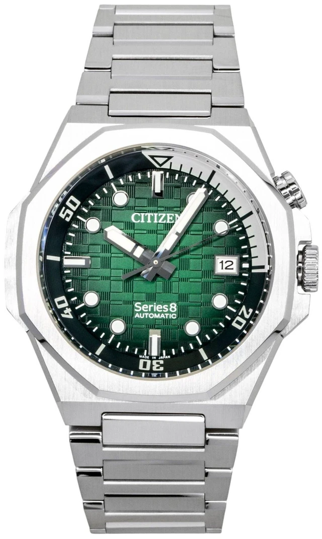 Main image of Citizen Series 8 Stainless Steel Green Dial Automatic Diver's NB6060-58X 200M Men's Watch