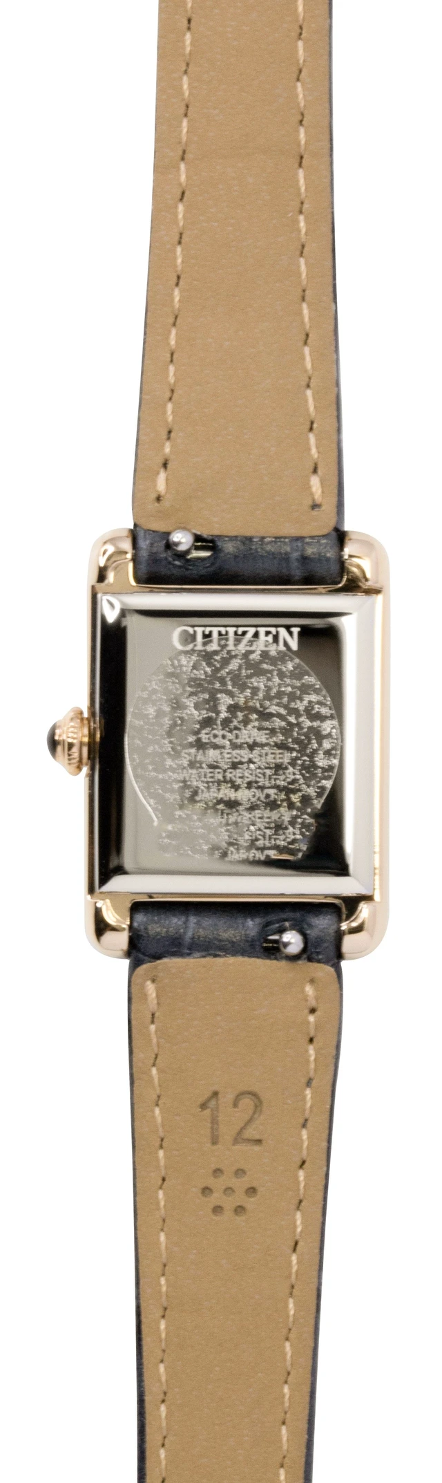 Alt view image 3 of 3 - Citizen Analog Leather Strap Silver Dial Eco-Drive EG2799-18W Women's Watch