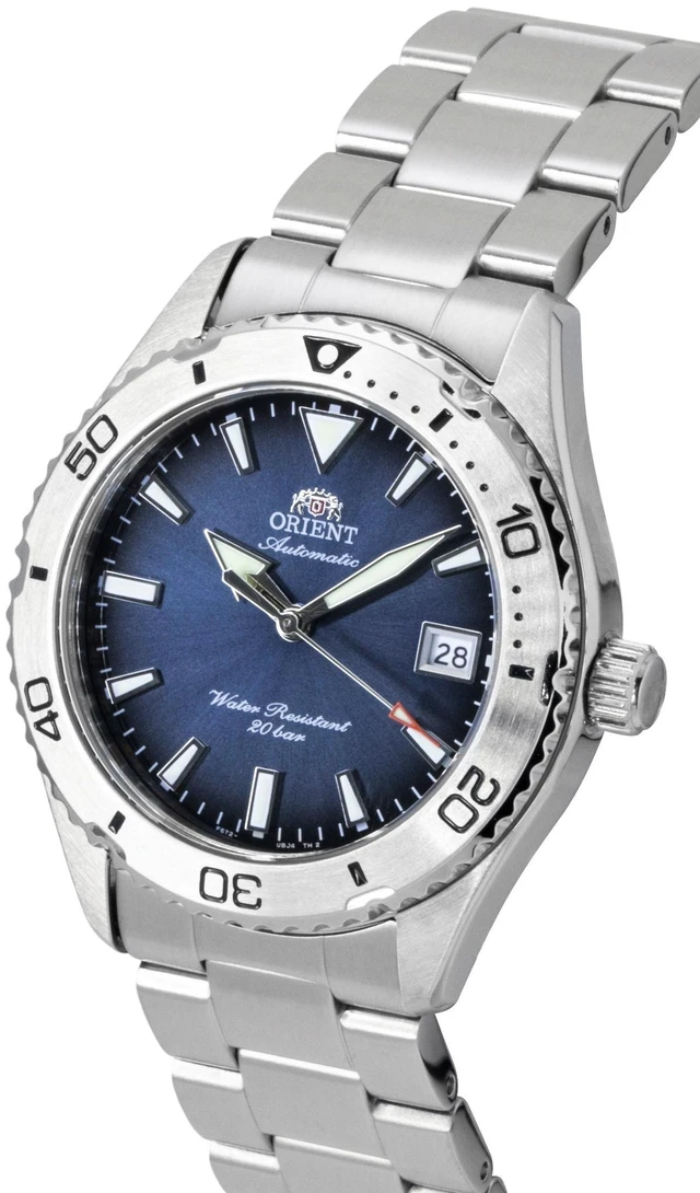 Alt view image 7 of 7 - Orient Mako Sport Stainless Steel Blue Dial Automatic Diver's RA-AC0Q14L 200M Men's Watch