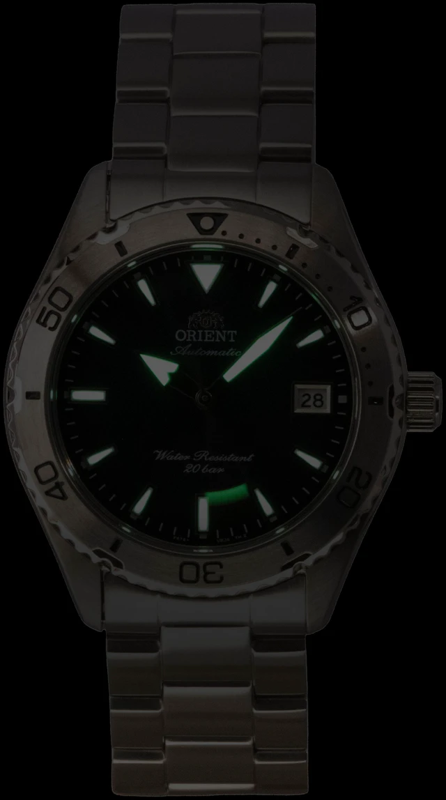 Alt view image 6 of 7 - Orient Mako Sport Stainless Steel Blue Dial Automatic Diver's RA-AC0Q14L 200M Men's Watch