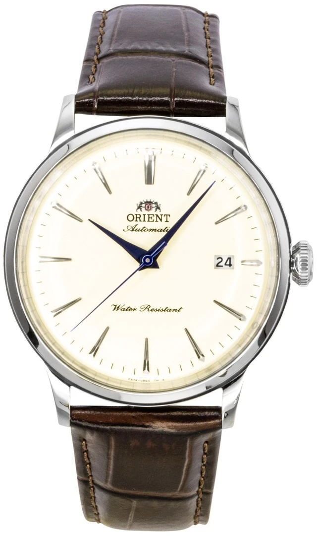 Alt view image 4 of 6 - Orient Classic Bambino Leather Strap Ivory Dial Automatic RA-AC0033Y Men's Watch