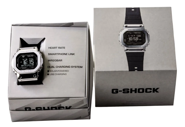 Alt view image 5 of 5 - Casio G-Shock Digital Smartphone Link Resin Strap Solar GM-H5600-1 200M Men's Watch