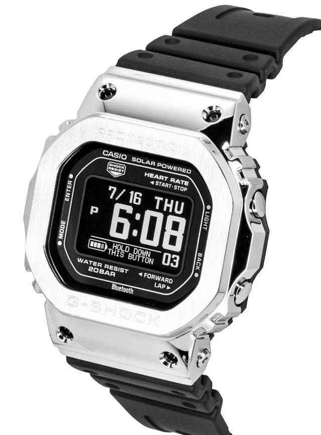 Alt view image 3 of 5 - Casio G-Shock Digital Smartphone Link Resin Strap Solar GM-H5600-1 200M Men's Watch