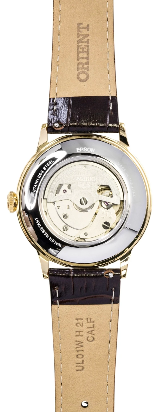 Alt view image 6 of 6 - Orient Classic Bambino Leather Strap White Dial Automatic RA-AC0028S Men's Watch