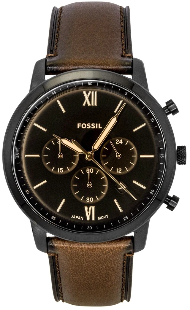 Main image of Fossil Neutra Chronograph Brown Leather Strap Brown Dial Quartz FS6163 Men's Watch