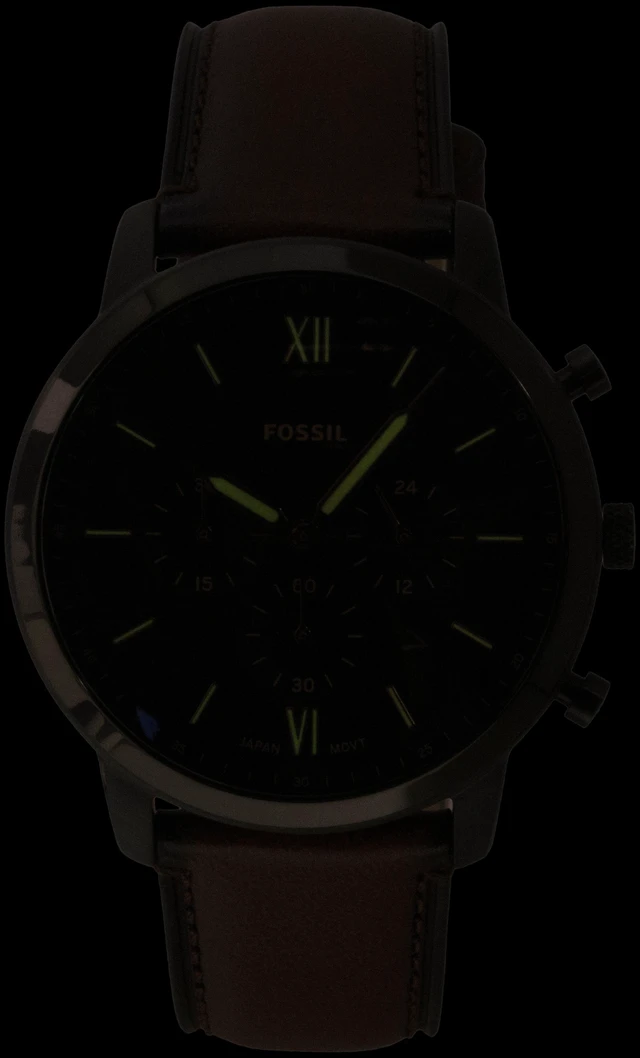 Alt view image 2 of 4 - Fossil Neutra Chronograph Brown Leather Strap Brown Dial Quartz FS6163 Men's Watch
