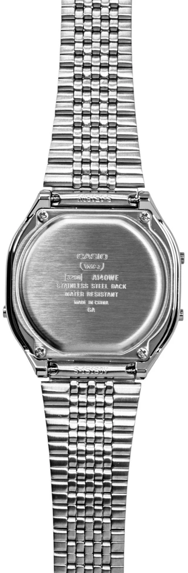 Alt view image 4 of 4 - Casio Digital Stainless Steel Quartz A140WE-2A Unisex Watch