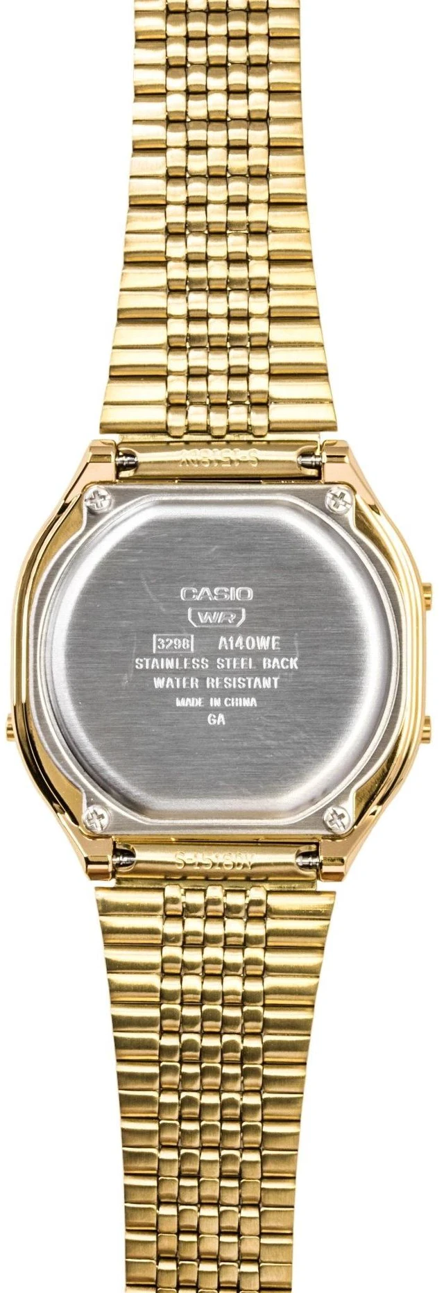 Alt view image 4 of 4 - Casio Digital Gold Tone Stainless Steel Quartz A140WEG-9A Unisex Watch