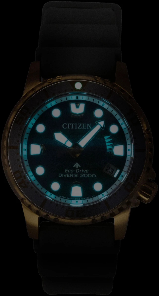 Alt view image 2 of 4 - Citizen Promaster Limited Edition Polyurethane Strap Blue Dial Eco-Drive Diver's EO2023-00W 200M Women's Watch