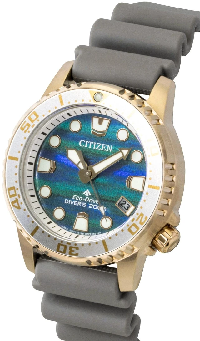 Alt view image 3 of 4 - Citizen Promaster Limited Edition Polyurethane Strap Blue Dial Eco-Drive Diver's EO2023-00W 200M Women's Watch