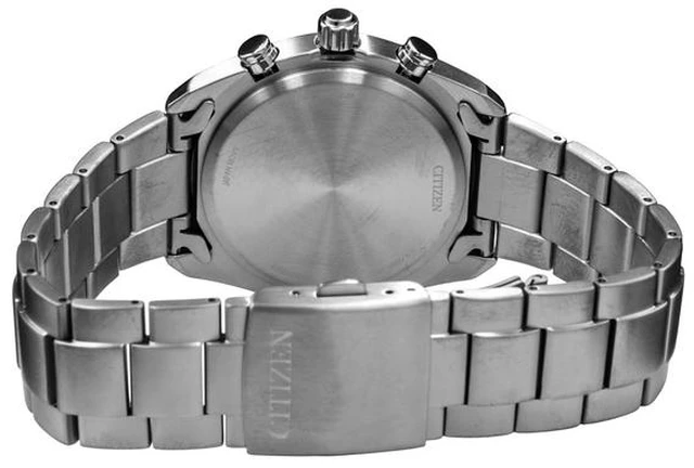 Alt view image 3 of 3 - Citizen Super Titanium Chronograph Black Dial Eco-Drive AT2590-59E Men's Watch